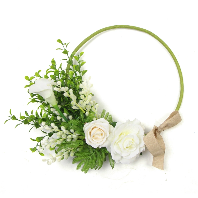 High Quality Artificial Flower Wreath for Front Door Home Decoration