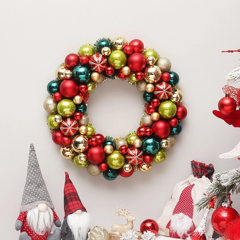 Painted Christmas Ball Garland Door Hanging Wall Hangings