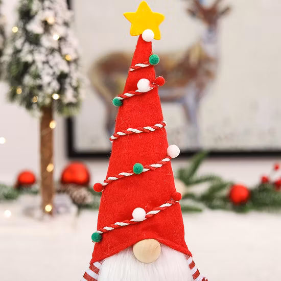 工場ホット販売フェルト生地顔のない木こりクリスマス人形の装飾品クリスマスノームパーティーホームデコレーション